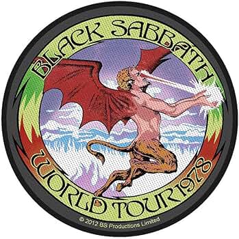 Amazon.com: Black Sabbath - World Tour 1978 Patch 9.5cm Dia